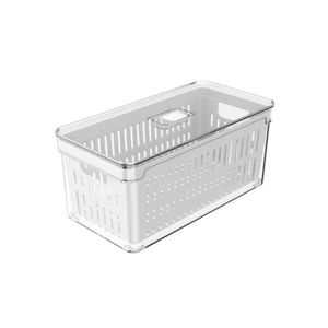 Organizador De Alimentos Para Geladeira Clear Fresh Com Cesto Ou 5l