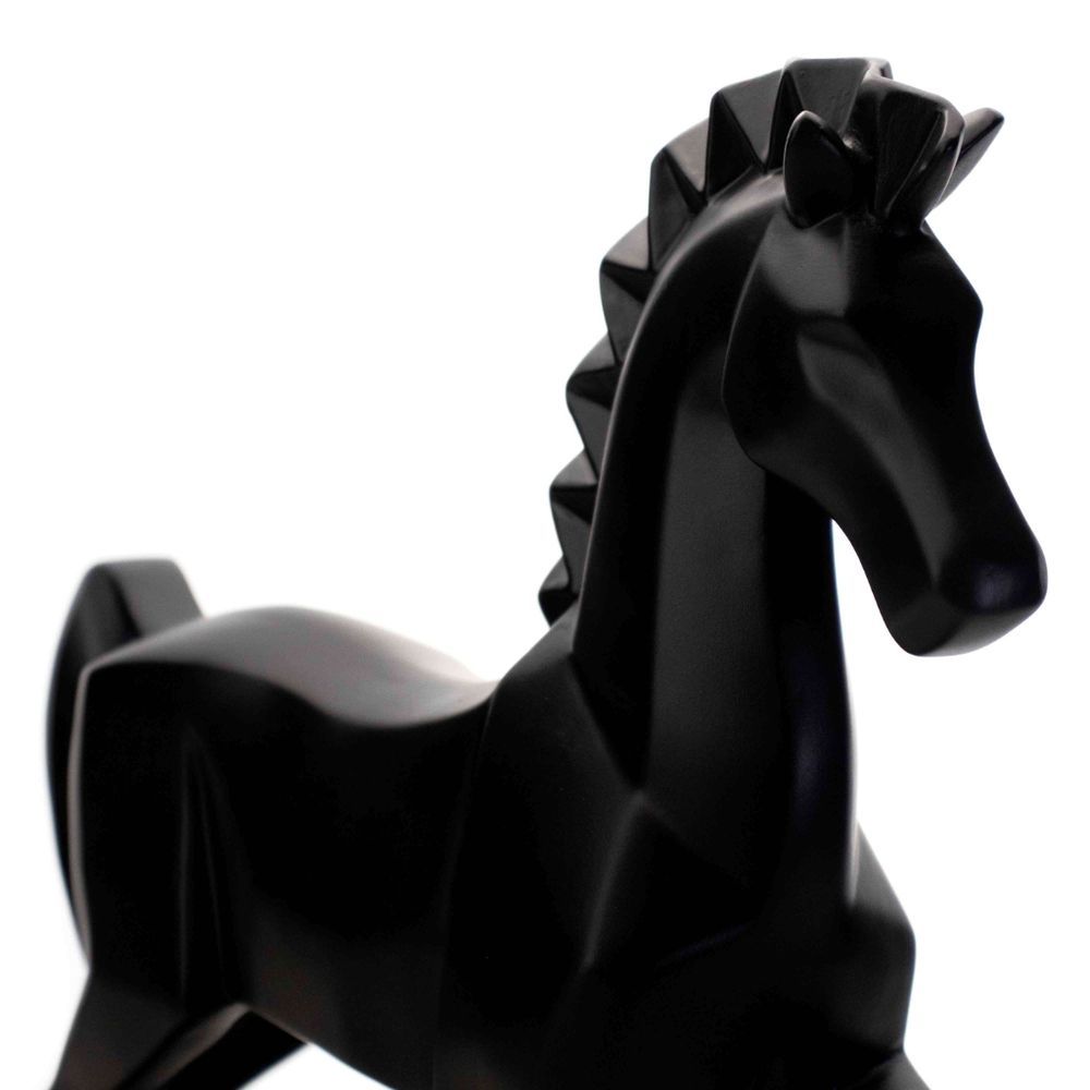 Decoração Peças De Xadrez Preto Rei Rainha E Cavalo Escultura Grande -  WebContinental