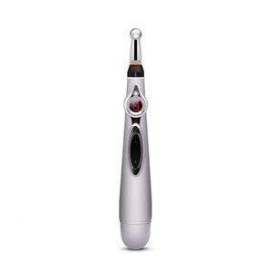 Caneta Acupuntura Elétrica Massageador Dores Cansaço Costas Joelhos Ombros Pescoço Cor:cinza