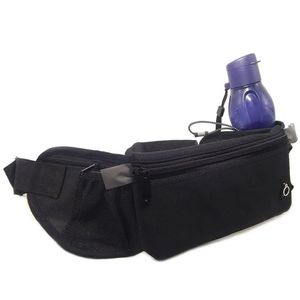 Cinto Pochete Multifuncional Anti Furto Entrada Fone Carregador Porta Garrafa Cor:preto
