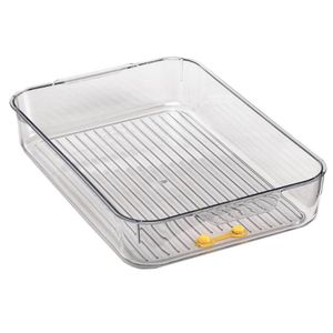 Suporte Gaveta Geladeira Organizador Em Acrílico 30x20cm