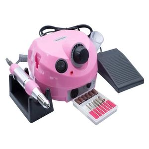 Lixadeira Elétrica Manicure Profissional Unhas Acabamento Perfeito Nail Drill 45.000rpm Bivolt rosa