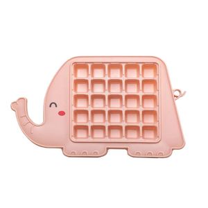Forma De Gelo Divertida Infantil Elefante Rosa 25 Cavidades