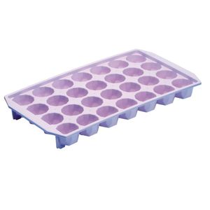 Forma De Gelo Diamante Decorativo 28 Cavidades Lilás Drink