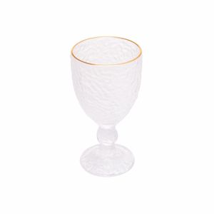 Taça Para água Em Cristal Petra Martelado 320ml Lyor Transparente