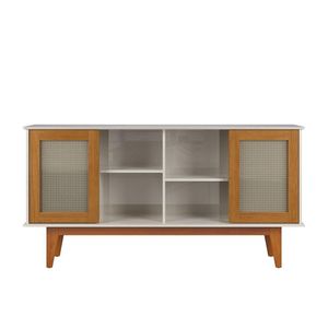 Buffet Detroit 04 Portas Off White/Nature - Tebarrot