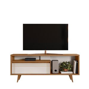 Rack Para Sala Tv Até 60" Nt1285 Freijó Trend/off White Notável Móveis Freijó/off White