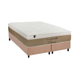 Cama Box King: Colchão Molas Ensacadas Luckspuma Comfortable Dream + Base Clean(193X203)