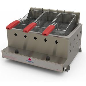 Fritador Fritadeira Retangular 1 Cuba Grande 10 Lts óleo 03 Cestos Pr-30g - Progás