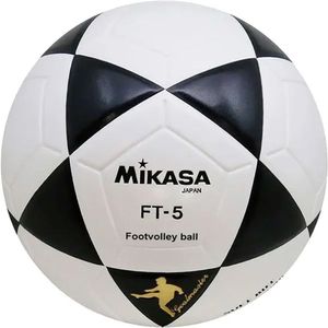 Bola De Futevôlei Mikasa Ft-5 Branca E Preta - Oficial