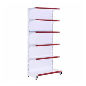 Gôndola Prateleira Supermercado 6 Níveis 40x30 New Plus 2,00m Parede Inicial Vermelho Sa Gôndolas