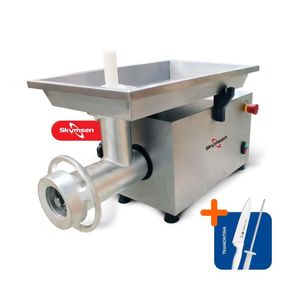 Picador Moedor De Carne Açougue Profissional Boca 98 Psp-98m Monofásica 220v + Faca + Chaira 220v