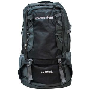 Mochila Convoy Sport Camping 60l Em Poliéster - Preto