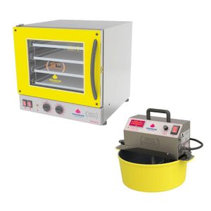 Kit Amarelo - Forno Turbo Prp-004 220v + Mexedor Prmog-07 Bivolt - Progás 220v