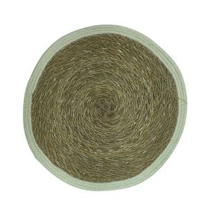Sousplast Juta Com Borda Branca 38cm