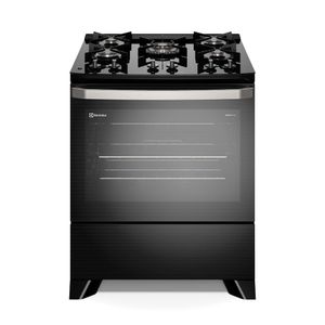 Fogão 5 Bocas Electrolux Preto Experience Com Mesa De Vidro, Perfectcook E Vaporbake (fe5gp) Bivolt