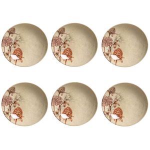 Conjunto De Pratos Fundos 06 Peças Coup Bloemen Porto Brasil