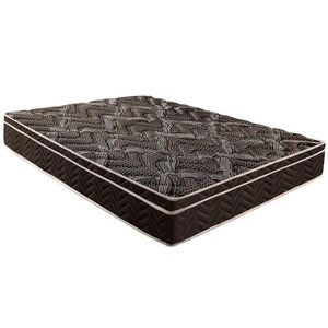 Colchão Queen D28 / Ep / Anatômico Pasquale Euro Pillow Black (158X198X25) - Paropas