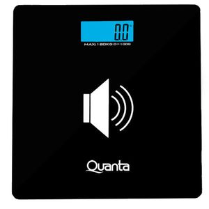 Balança Digital Para Peso Corporal Quanta Slim Qtbl09 Até 180 Kg - Preta