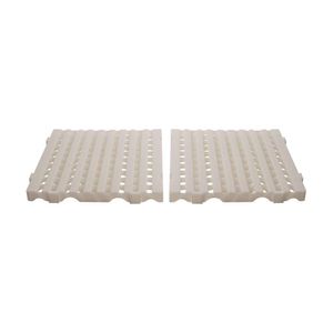 Kit - Estrado Plástico (2 Un) 4,5x50x50 Natural - Della Plast