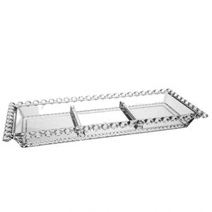 Petisqueira Diamante Com 3 Divisórias Transparente