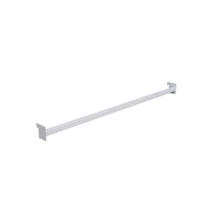 Régua De Aço Carbono 91cm Branco Para Gôndola Sa Gôndolas