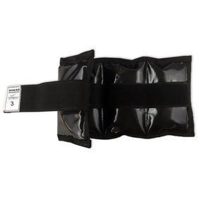Par de Caneleiras 3 Kg Preta Ahead Sports