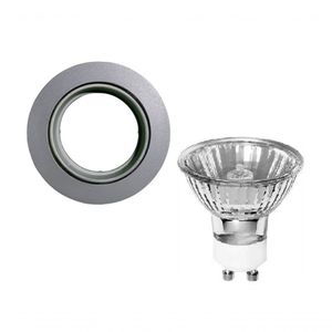 Spot Embutir Movel Redondo Mr16 - Com Lampada 75w Cor Produto Cinza Voltagem 220v