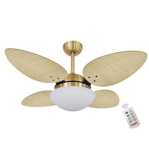 Ventilador Volare P Palmae Natural 127V E Controle Remoto