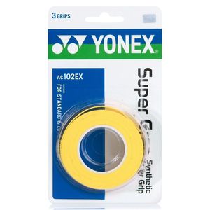Overgrip Yonex Super Grap Com 03 Unidades Cor Amarelo