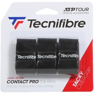 Overgrip Tecnifibre Contact Pro Com 03 Unidades Cor Preto