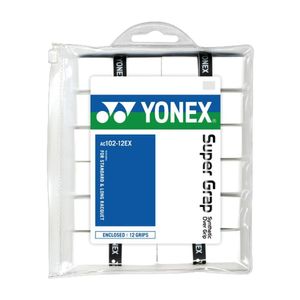 Overgrip Yonex Super Grap Com 12 Unidades Cor Branco