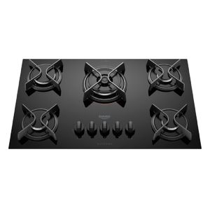 Fogão Cooktop Supreme 5 Bocas Acendimento Superautomático Dako Preto Bivolt