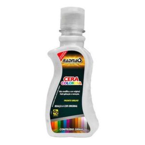 Cera Colorida Auto Brilho Branca 200ml - Radnaq