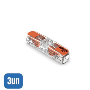 3 Emendas Inline Reta 2 Vias 0,25-4,0mm 221-2411 - Wago