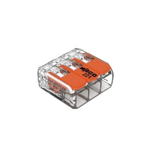 3 Conectores Automático 221-613 Até 6,0mm 3 Polos 41a - Wago