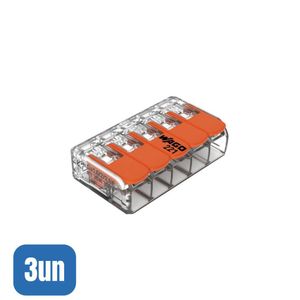 8 Conectores Automático 221-615 Até 6,0mm 5 Polos 41a - Wago
