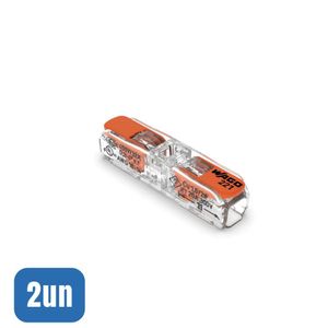 2 Emendas Inline Reta 2 Vias 0,25-4,0mm 221-2411 - Wago