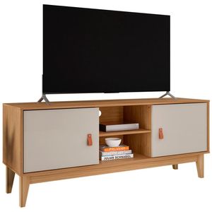 Rack Bancada Para Tv 40 Pol 135 Cm 011095 Cedro Off White Dcasa Cedro Off White
