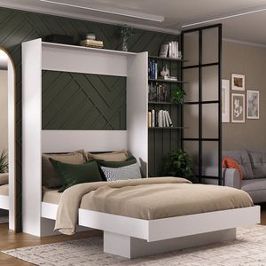 Cama Articulada Casal Com Estante 8302 Foscarini Branco