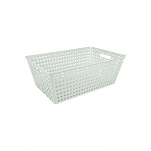 Cestão Organizador 38,6 L Retangular Plástico Cor Eco Natural Linha Flora Coza