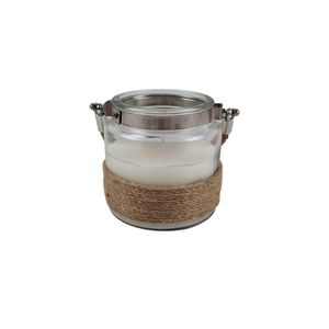 Vela Perfumada Em Parafina Com Base Em Juta E Vidro Odeur L'hermitage 8x10cm