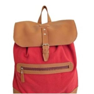 Mochila Feminina Canvas High Zup Cor Vermelho