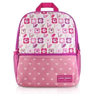 Mochila Sapeka Jacki Design Fúcsia Escuro - Coração Rosa Mochila