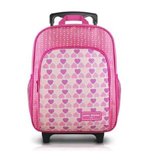 Mochila Com Rodinhas Tamanho Pequeno Sapeka Jacki Design Rosa - Flor