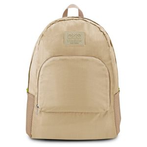 Mochila Dobrável Para Viagem Estampa Lisa Jacki Design Creme