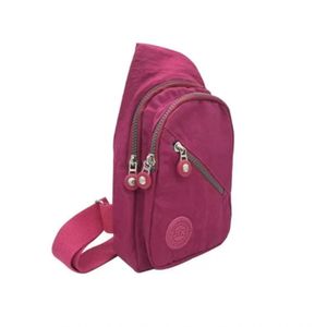 Bolsa Mochila Bag Pochete Transversal Alça única Ajustável Rosa