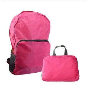 Mochila Mala Dobravel Impermeável Viagem Camping Cor:rosa;tamanho:único;gênero:unissex