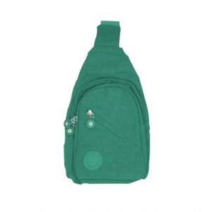 Bolsa Mochila Bag Pochete Transversal Alça única Ajustável Cor:verde;tamanho:único;gênero:unissex