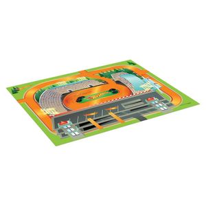 Pista E Veículo - Megamat - 80cm X 70cm - Hot Wheels - Vermelho - Toyng